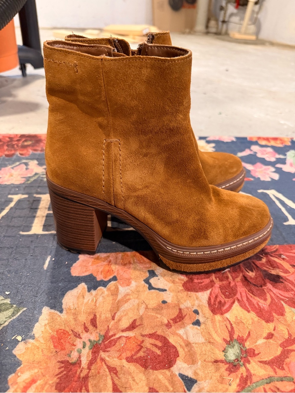 Steve Madden Shaniya Suede Platform Ankle Boots